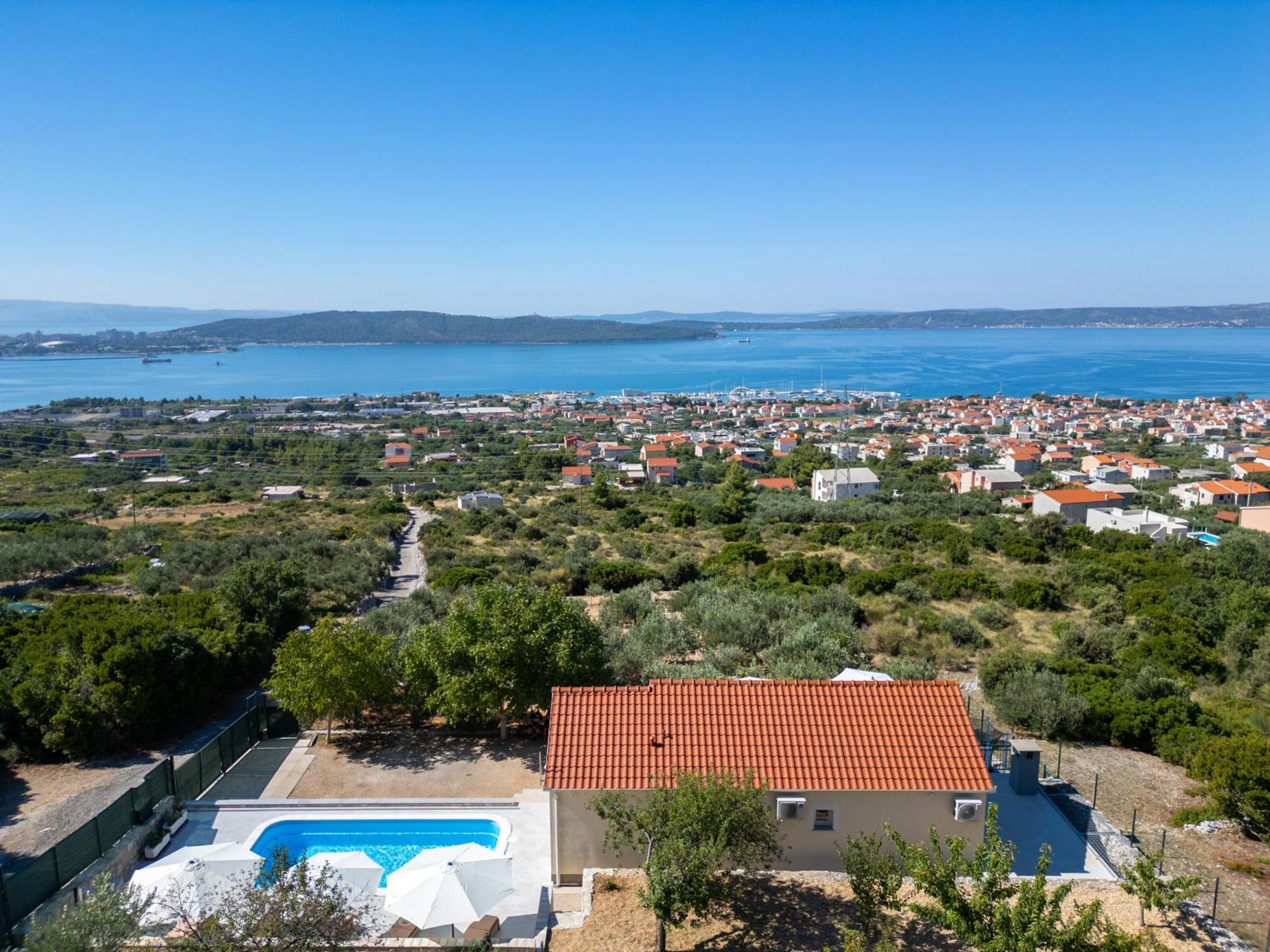 Private Villa Golden Hour With A View Of Split Area Kaštel Sućurac Kültér fotó